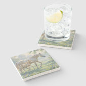 Early Morning Walk ストーンコースター (横)