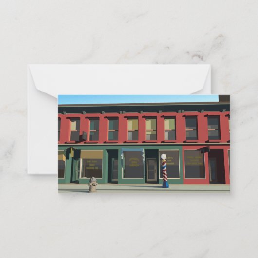 Early Sunday Morning ノートカード (正面)