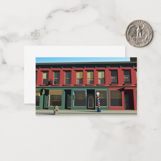 Early Sunday Morning ノートカード (正面/裏面インサイチュ)