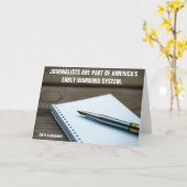 Early's System 警告 Journalist Greeting Card カード (黄色い花)