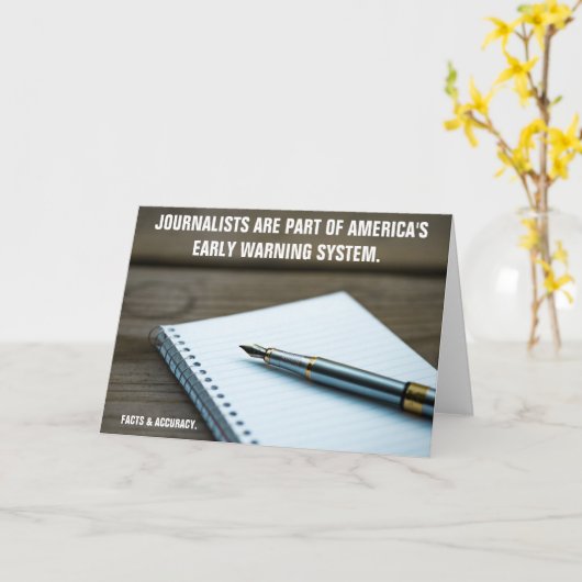 Early's System 警告 Journalist Greeting Card カード (黄色い花)