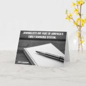 Early's System 警告 Journalist Greeting Card カード (黄色い花)