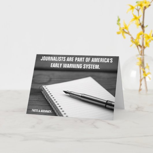 Early's System 警告 Journalist Greeting Card カード (黄色い花)