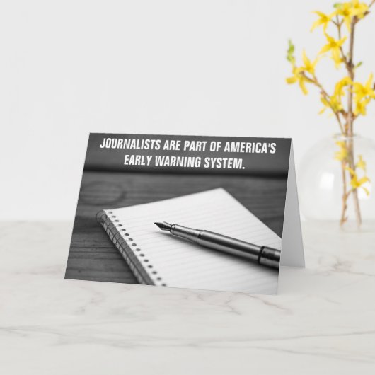 Early's System 警告 Journalist Greeting Card カード (黄色い花)