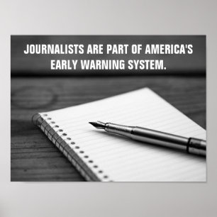 Early's System 警告 Journalist Poster ポスター