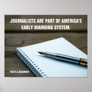 Early's System 警告 Journalist Poster ポスター