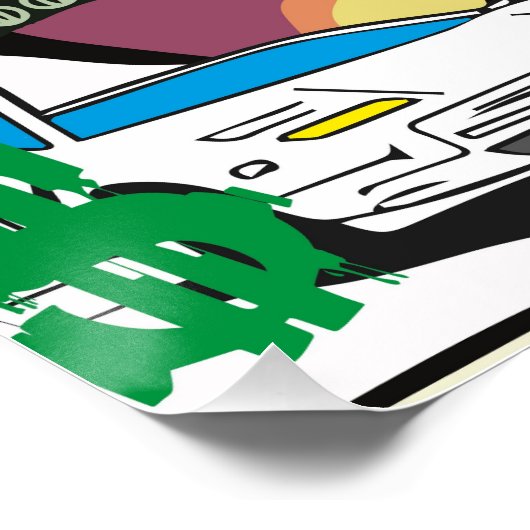 Earn. Spend. Party. (Wall Street Pop) ポスター (コーナー)