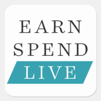 Earn Spuse Live Squareステッカー（3インチ） スクエアシール