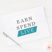 Earn Spuse Live Squareステッカー(3インチ) スクエアシール (封筒)