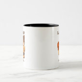 Earn The Win ボクシングガール 名前入り ツートーンマグカップ (中央)