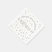 eaRNed It看護学校卒業お祝い スタンダードカクテルナプキン (角)