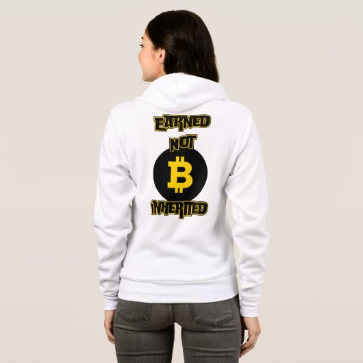 Earned Not Inherited™ Bitcoin Crypto Flex Edition パーカ (裏面フル)