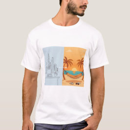 Earned Serenity Vintage Sunset 快適Tシャツ Tシャツ
