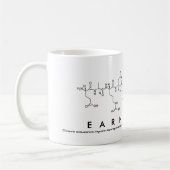 Earnestineペプチド名mug コーヒーマグカップ (左)