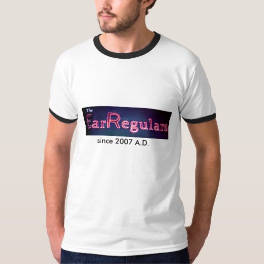 EarRegularsのデラックスで白いTシャツ Tシャツ (正面)