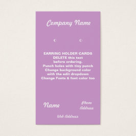 EARRINGカードカスタム名刺