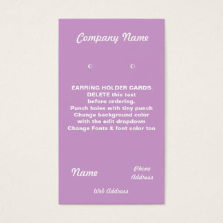 EARRINGカードカスタム名刺
