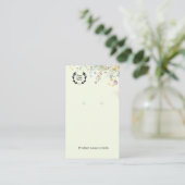 Earring Display Card | Jewelery Display 名刺 (スタンド正面)