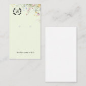 Earring Display Card | Jewelery Display 名刺 (正面/裏面)