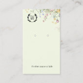 Earring Display Card | Jewelery Display 名刺 (正面)