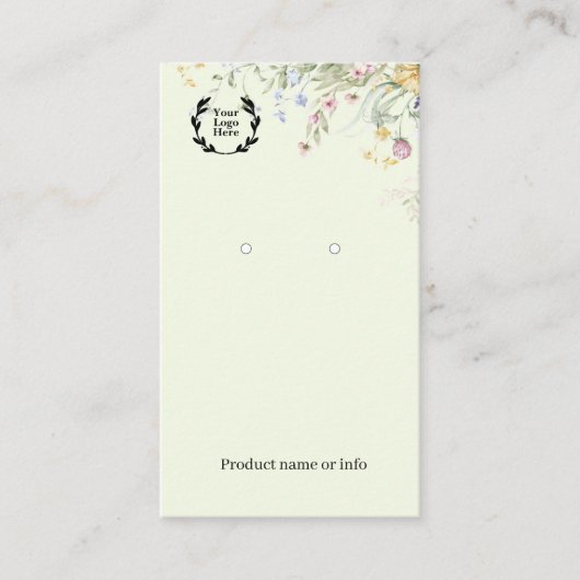 Earring Display Card | Jewelery Display 名刺 (正面)