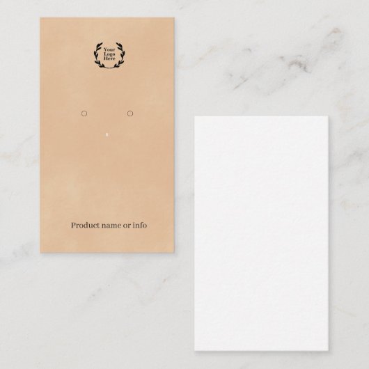 Earring Display Card | Jewelery Display 名刺 (正面/裏面)