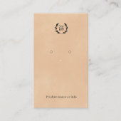 Earring Display Card | Jewelery Display 名刺 (正面)