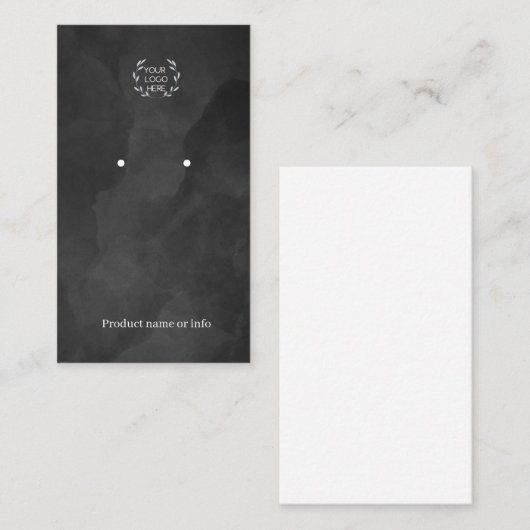 Earring Display Card | Jewelery Display 名刺 (正面/裏面)