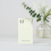 Earring Display Card | Jewelery Display 名刺 (スタンド正面)