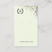 Earring Display Card | Jewelery Display 名刺 (正面)