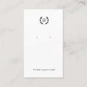 Earring Display Card | Jewelery Display 名刺 (正面)