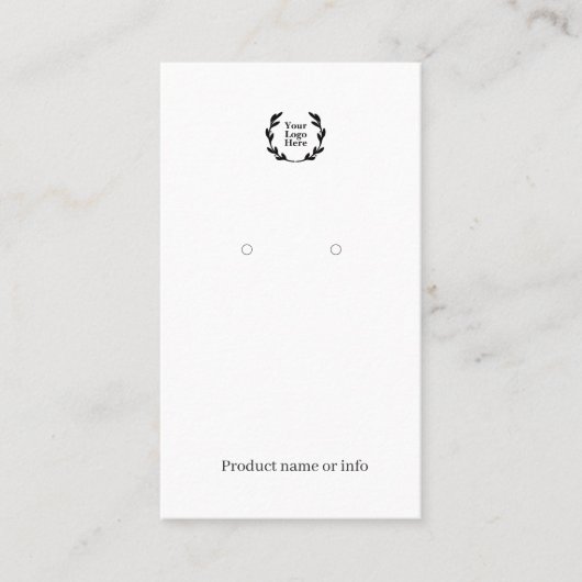 Earring Display Card | Jewelery Display 名刺 (正面)