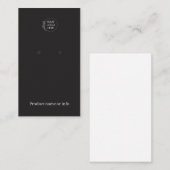 Earring Display Card | Logo Black Jewelery Display 名刺 (正面/裏面)