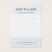 Earring Jewelry Display Card • Blue Floral Lace (正面)