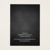 Earring Jewelry Display Card, Rustic Chalkboard (裏面)