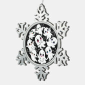 Earrings スノーフレークピューターオーナメント (右)