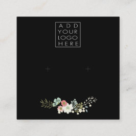 Earrings Backing Cards Add Your Own Logo スクエア名刺