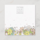 Earrings Backing Cards Add Your Own Logo スクエア名刺 (正面)