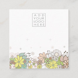 Earrings Backing Cards Add Your Own Logo スクエア名刺