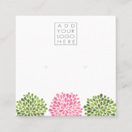 Earrings Backing Cards Add Your Own Logo スクエア名刺