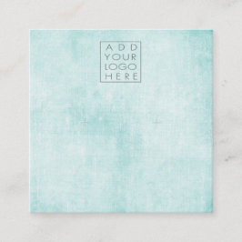 Earrings Backing Cards Aqua Add Your Own Logo スクエア名刺