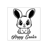 🐰 Ears & Embers – Custom Easter Wood Art Stam ラバースタンプ (インプリント)