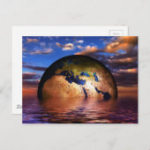 earth-216834ファンタジーSF惑星エイリアン ポストカード (正面/裏面)