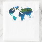 earth-2.png 楕円形シール (バッグ)