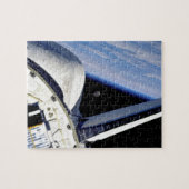 Earth and Moon from Space Shuttle Discovery ジグソーパズル (横)