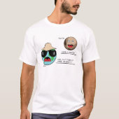 Earth and Pluto - Funny Discussion Tシャツ (正面)