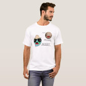 Earth and Pluto - Funny Discussion Tシャツ (正面フル)