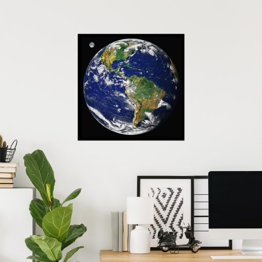 Earth, As Seen From Space, As Of April, 2000 ポスター (ホームオフィス)