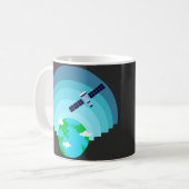 Earth Atmosphere Layers Mug | Satellite Space  コーヒーマグカップ (正面左)