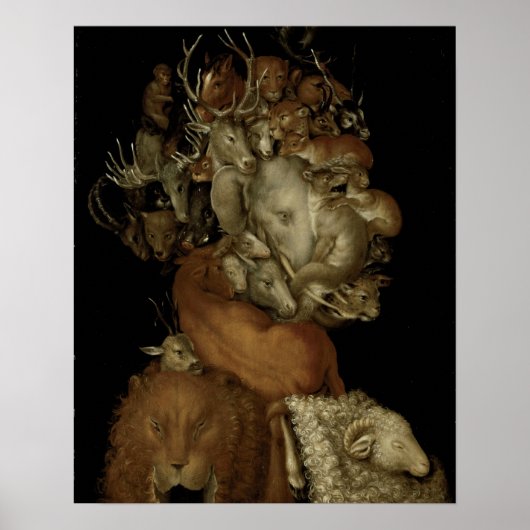 Earth, c.1570 (パネル上の油) ポスター (正面)